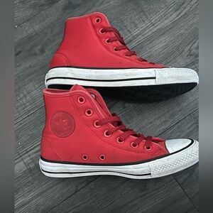 CONVERSE all star red high top sneakers in great shape